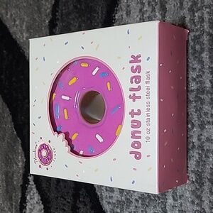 PINK SPRINKLE DONUT 🍩 10-OZ STAINLESS STEEL TRAVEL FLASK